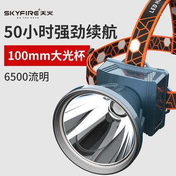 Tianhuo P100 Headlamp Rechargeable Head-Mounted Long-Range Outdoor Light for Night Fishing and Mining with High Light Efficiency and Brightness