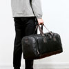 PU Leather Super Large Capacity Travel Bag Men's Business Travel Duffel Bag Travel Backpack Korean Portable Shoulder Size
