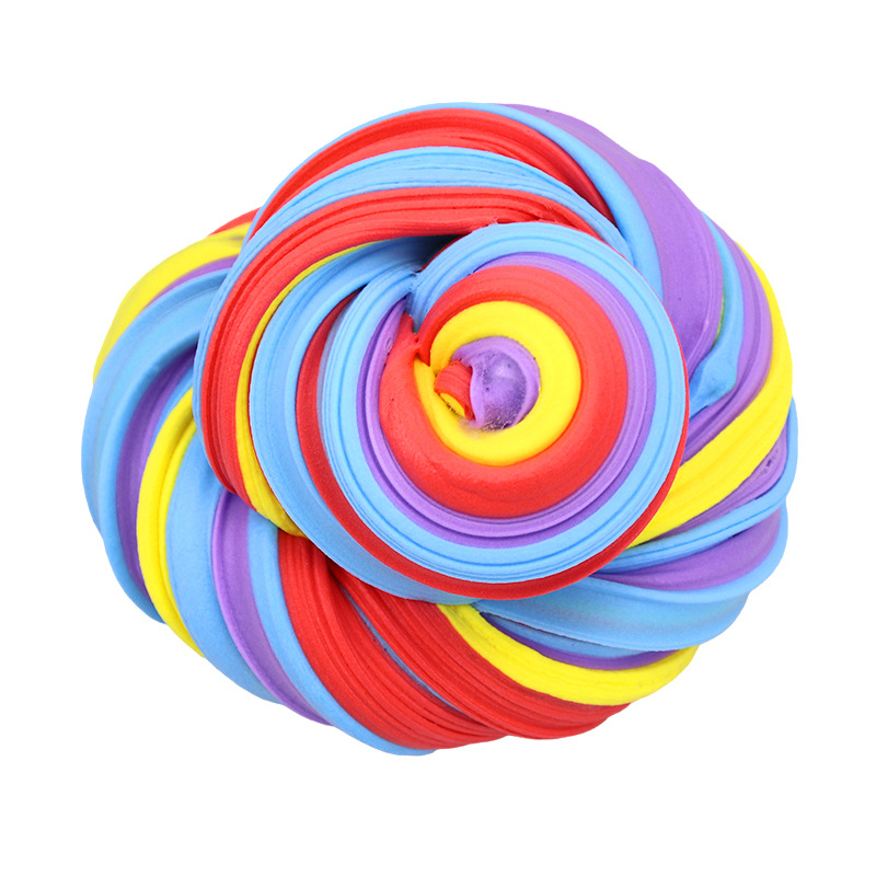 棉花泥slime戳戳泥DIY彩泥橡皮泥黄油泥发泄泥60ml粘土益智玩具