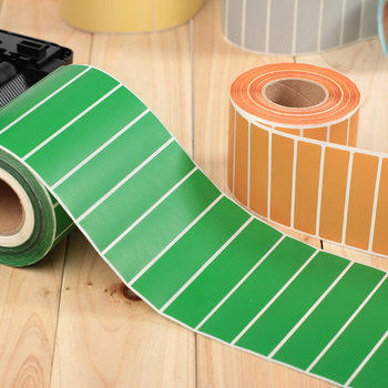 Factory wholesale food self-adhesive label Kraft paper roll color self-adhesive label sticker custom logo