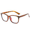Plain glasses blue light computer goggles retro frame women's Square 3+2 hinge frame anti-blue light glasses