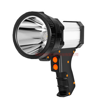 Silver gun-type handheld Searchlight flashlight Amazon AliExpress foreign trade gun-type portable lamp selection
