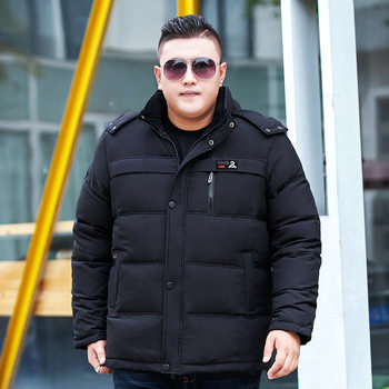 2020 Down Jacket Men's Plus Size Extra Large Size Fat Middle-aged and Elderly Dad Short Thickened Winter Jacket