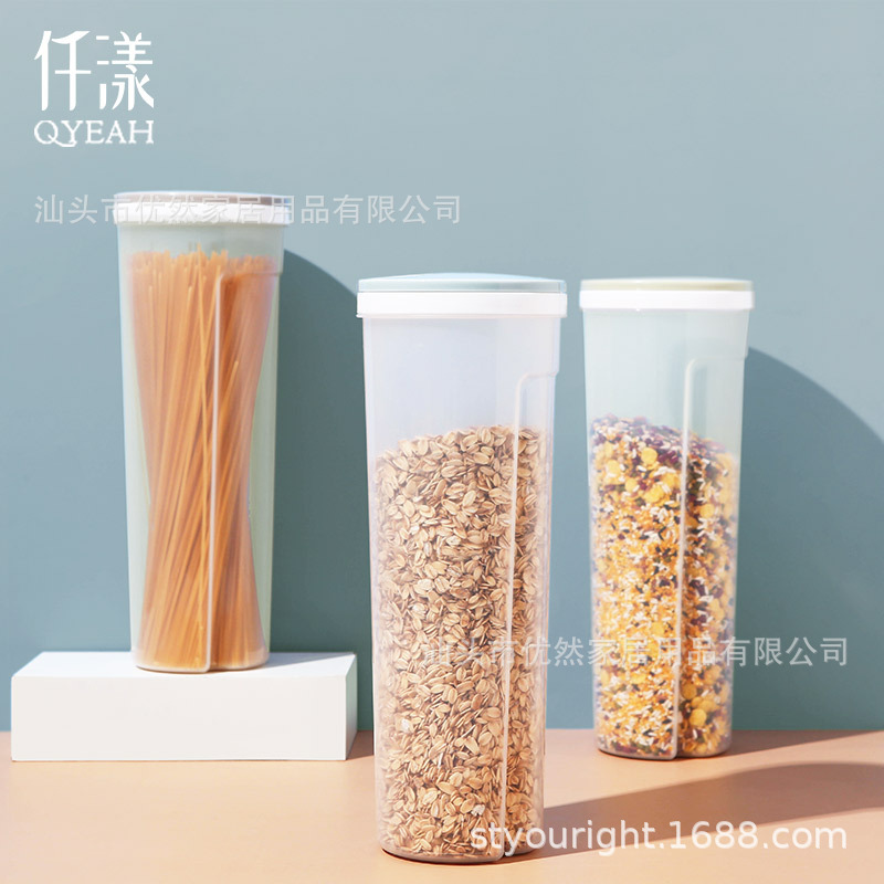 Plastic noodle storage box grain storage jar spaghetti Box Kitchen food storage jar