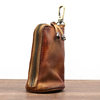 New First-Layer Cowhide Vegetable Tanned Leather Retro Distressed Key Bag Men's Large-Capacity Waist Hanging Old Cowhide Key Bag