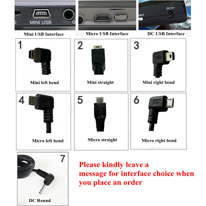 5V 3A USB 2.0 OBD step-down line 24 hours parking monitoring car DVR camera recorder