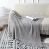 Amazon's New Sofa Blanket, Bedside Blanket, Knitted Cross-Border Blanket, Air Conditioning Blanket, Tassel Nap Wool Blanket