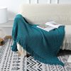 Amazon's New Sofa Blanket, Bedside Blanket, Knitted Cross-Border Blanket, Air Conditioning Blanket, Tassel Nap Wool Blanket