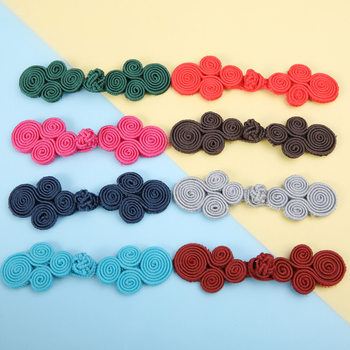 Plate Buttons Nylon Material Four-Wheel Fully Handmade Cheongsam Buttons Chinese Style Tang Suit Buttons Wholesale Retro Style