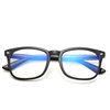Plain glasses blue light computer goggles retro frame women's Square 3+2 hinge frame anti-blue light glasses