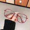 Internet celebrity red G home same myopia glasses frosted trendy popular fashion plain face photo show face small glasses frame