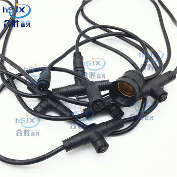 E27 outdoor waterproof connection line stage courtyard food stall dragon fruit light LED lamp string line can be used as product tail
