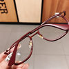 Internet celebrity red G home same myopia glasses frosted trendy popular fashion plain face photo show face small glasses frame