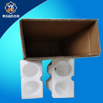 Manufacturer Red Wine Carton Wine Foam Box Discount Double Wine Bottle 78*320 White Wine Red Wine Foam Packaging
