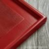 Wholesale Creative Wooden Patch Tray Red and Black Long Square Tray Tea Tray Fruit Tray Hotel Restaurant Wooden Tableware Dinner Tray