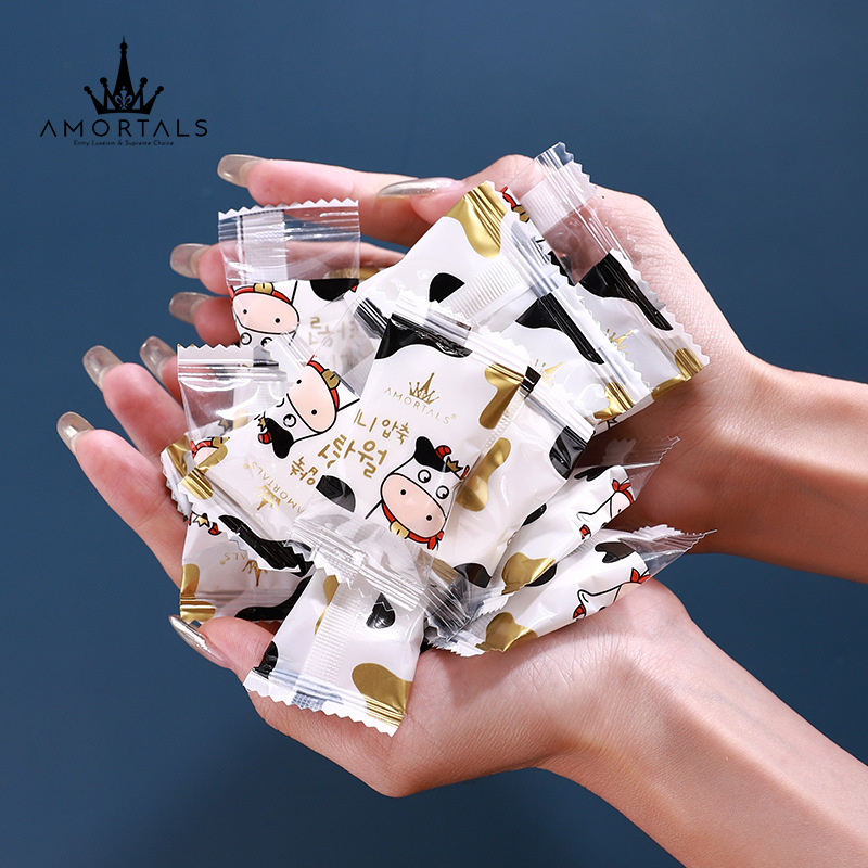 Small Milk Tablets Disposable Non-Thickeneded Travel Compressed Towel Portable Face Wash Towel 50 Tablets