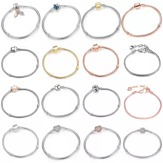 L Cartoon Mickey New Panjia Snake Bone Bracelet DIY Beaded Pendant Jewelry Making Exquisite Gifts Wholesale