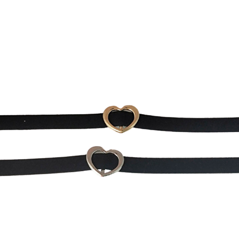 New Foreign Trade Jewelry Retro Velvet Belt Love Shape Neck Chain Harajuku Accessories Collar Women's Short Necklace chocker