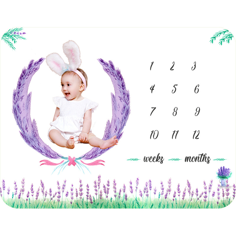 Factory New Baby Photography Blanket Baby Photography Milestone Newborn Photography Background Cloth Props Blanket