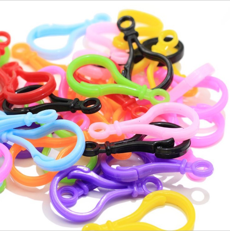 DIY Jewelry Accessories Colorful Light Bulb Clasps Doll Keychains Plastic Lobster Clasps Acrylic Bag Clasps