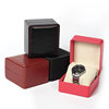 pu leather high sense watch box black storage double watch box leather flip men's watch box in stock wholesale