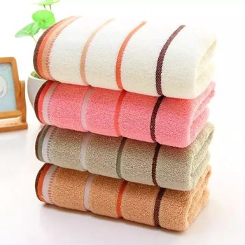 Towel Manufacturer Direct Supply Cotton Thickeneded Water-Absorbent Three-Stage Towel Adult Towel Face Towel Gift Custom Logo