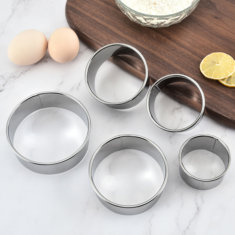 Stainless steel round dumpling wrapper mould dumpling wrapper cutter dumpling wrapper artifact tool biscuit mould