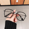 Internet celebrity red G home same myopia glasses frosted trendy popular fashion plain face photo show face small glasses frame