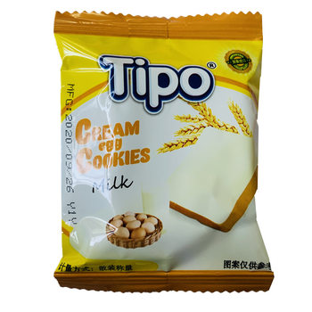 Vietnam TIPO baked bread Milk Single piece bulk biscuit a bag of 2kg about 400 pieces independent small package wholesale