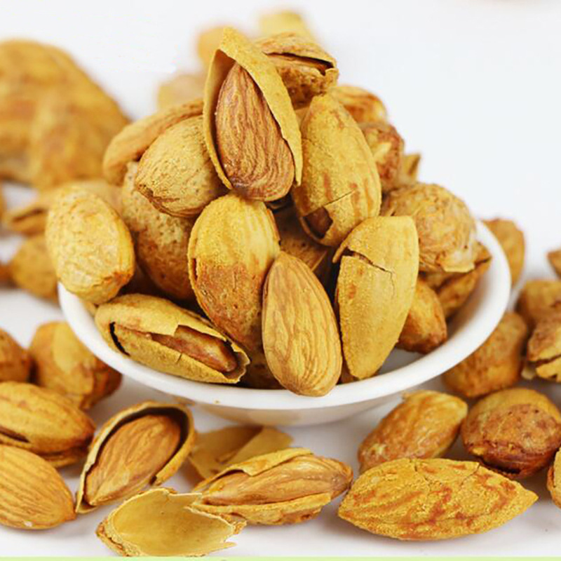 Xinjiang Salt-Baked Np Paper-Skinned Almonds 500G/Original Dried Nuts Fried Hand-Peeled Large Thin-Shell Almonds Crispy