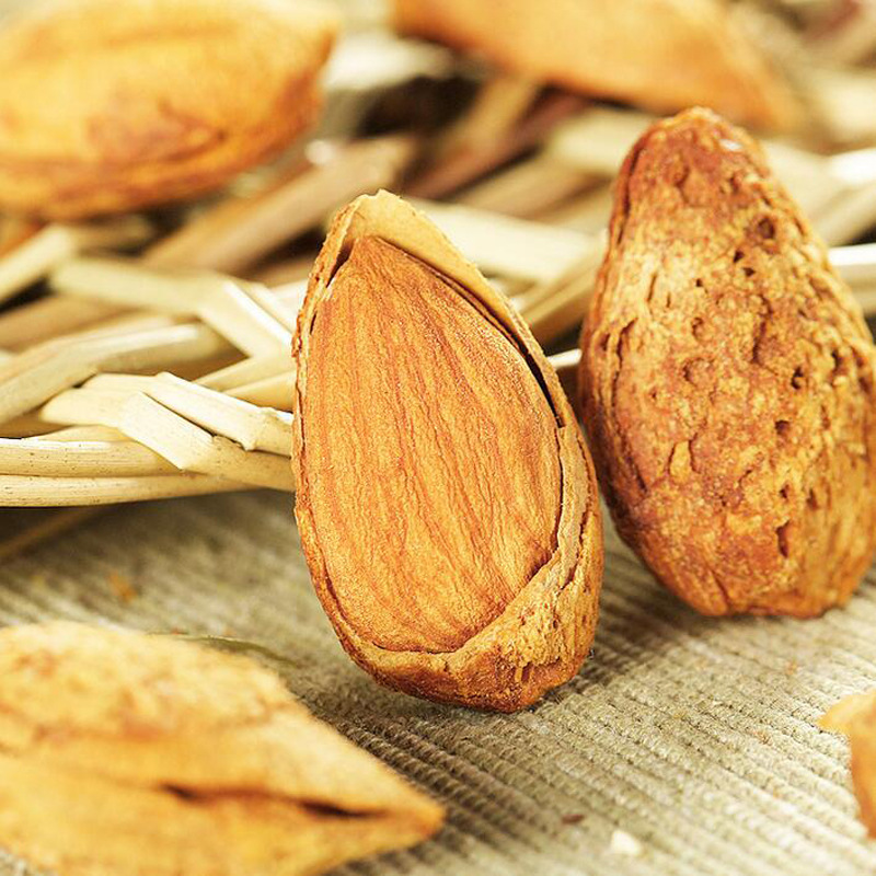 Xinjiang Salt-Baked Np Paper-Skinned Almonds 500G/Original Dried Nuts Fried Hand-Peeled Large Thin-Shell Almonds Crispy