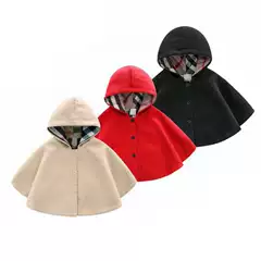 Dropshipping Cross-Border Children's Cloak Warm Cloak Baby Outing Clothing Shawl Spring and Autumn Children's Clothing Newborn Woolen