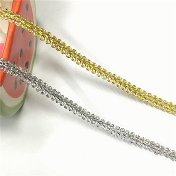 Factory in stock 0.8 gold and silver thread herringside small fragrant wind centipede lace clothing accessories in stock discount