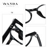 Cross-border anti-blue light glasses TR90 round frame retro flat lens 2301 unisex optical myopia lens frame