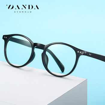 Cross-border anti-blue light glasses TR90 round frame retro flat lens 2301 unisex optical myopia lens frame
