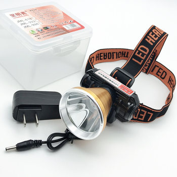 Strong light rechargeable lithium headlight ultra-light long-range super bright LED night fishing light Mini small head-mounted flashlight