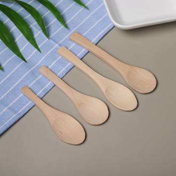 Natural Wooden Honey Spoon, Jam Spoon, Disposable Wooden Spoon, Medicine Spoon, Ice Cream Spoon, Japanese-Style Wooden Dessert Spoon, Practical