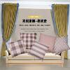 Striped Plaid DIY Plain Home Decor Pillow Sofa Headboard Car Cushion Cover Cotton Linen Material Texture Removable and Washable