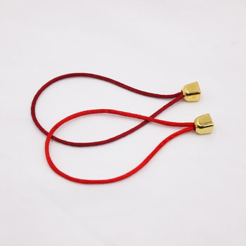 Electroplated gold plastic Bell plastic rope buckle wholesale in stock drawstring bag Jewelry pendant accessories Bell
