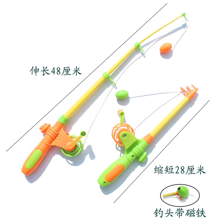 磁性钓鱼玩具套装6双面鱼1钓鱼竿 儿童夏季热销 跨境电商货源批