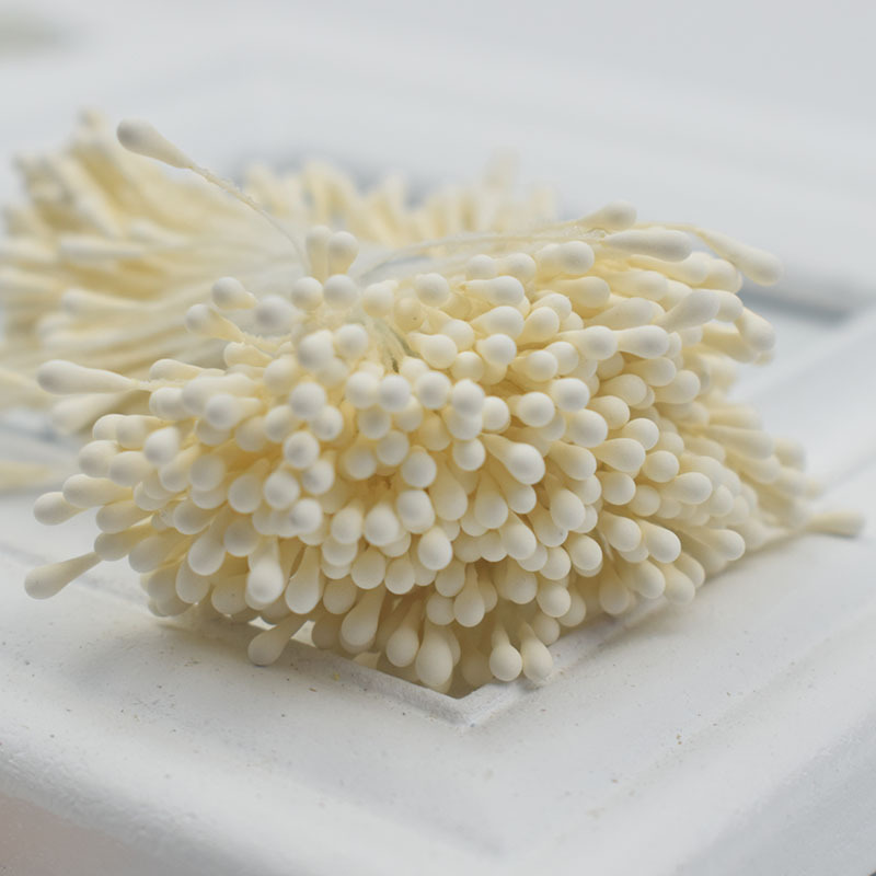 韩版手工2mm哑光圆火柴头花心花蕊DIY头饰发饰高仿真花蕊材料批发