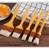 Three-energy oil brush barbecue brush oil wool brush kitchen barbecue egg liquid plastic handle straight baking tool SN4120