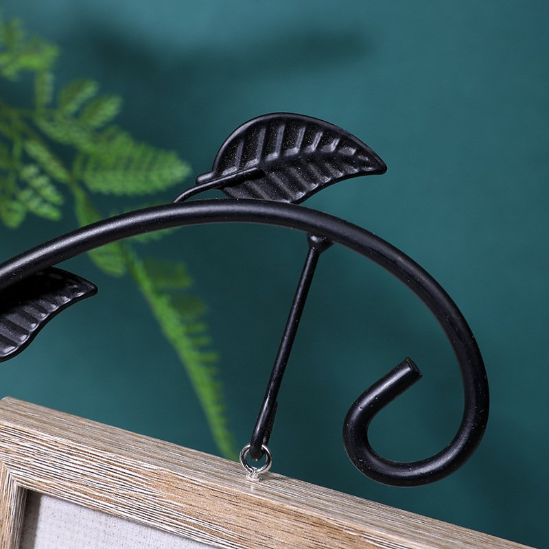 Factory Direct Supply Creative Scandinavian 6inch Iron Art Photo Frame Table Photo Frame Double-Sided Photo Frame Hydroponic Plant Photo Frame Wholesale