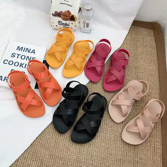 Summer Fruit Sandals Women's Casual Roman Beach Slippers with Strap, Viral Magic Slide Shoes for TikTok