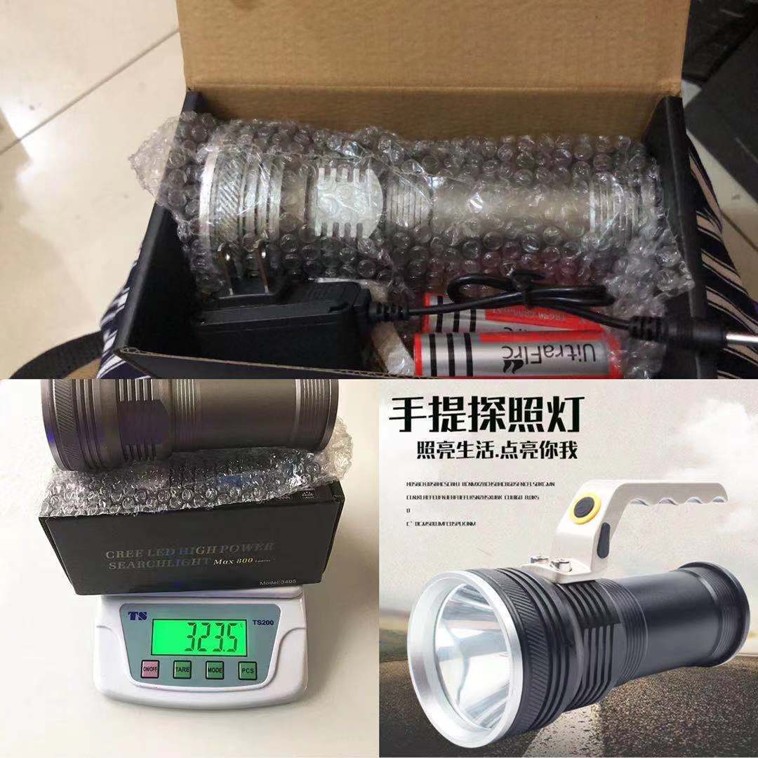New portable lamp wholesale waterproof aluminum alloy strong light rechargeable flashlight manufacturers new products a generation of hair