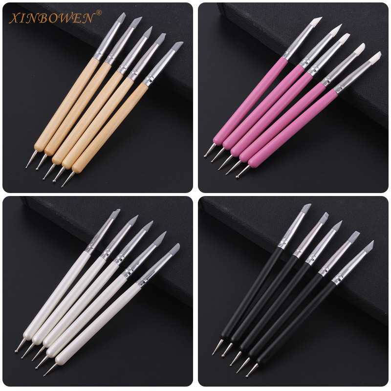 Amazon Dual-Purpose Indentation Pen for Graffiti, Coloring, Nail Art, Silicone Dotting Pen, Pottery Clay Sculpting and Repair Tool