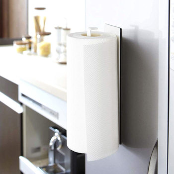 Japanese Style Magnet Towel Rack Toilet Storage Rack Hole-free Storage Rack Kitchen Roll Paper Towel Dish Rack