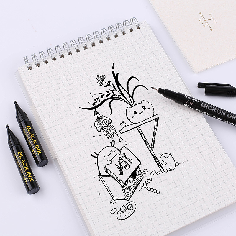 Guangna Drawing Needle Pen Ink Supplementary Liquid Black Oil Pen Waterproof Gouline Pen Ink Filling Liquid Box