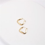 Европейские и американские простые треугольные серьги в стиле BV с неправильной геометрической формой ушной пряжки, витые серьги, женский новый стиль, холодный ветер