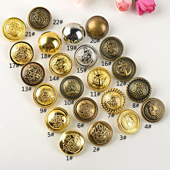 Button Buttons Monopoly Plastic Golden Bronze Retro British Style Button Coat Woolen Buckle